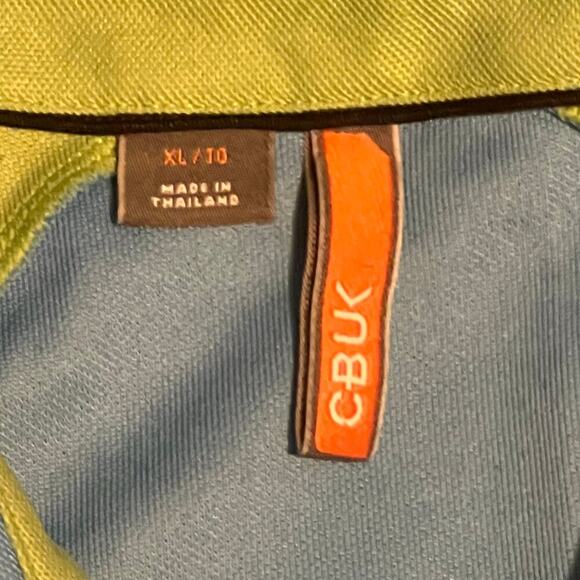 Cutter & Buck Tour 18 Men Men's Blue/Green/White Golf Polo.  Size XL - Picture 3 of 8